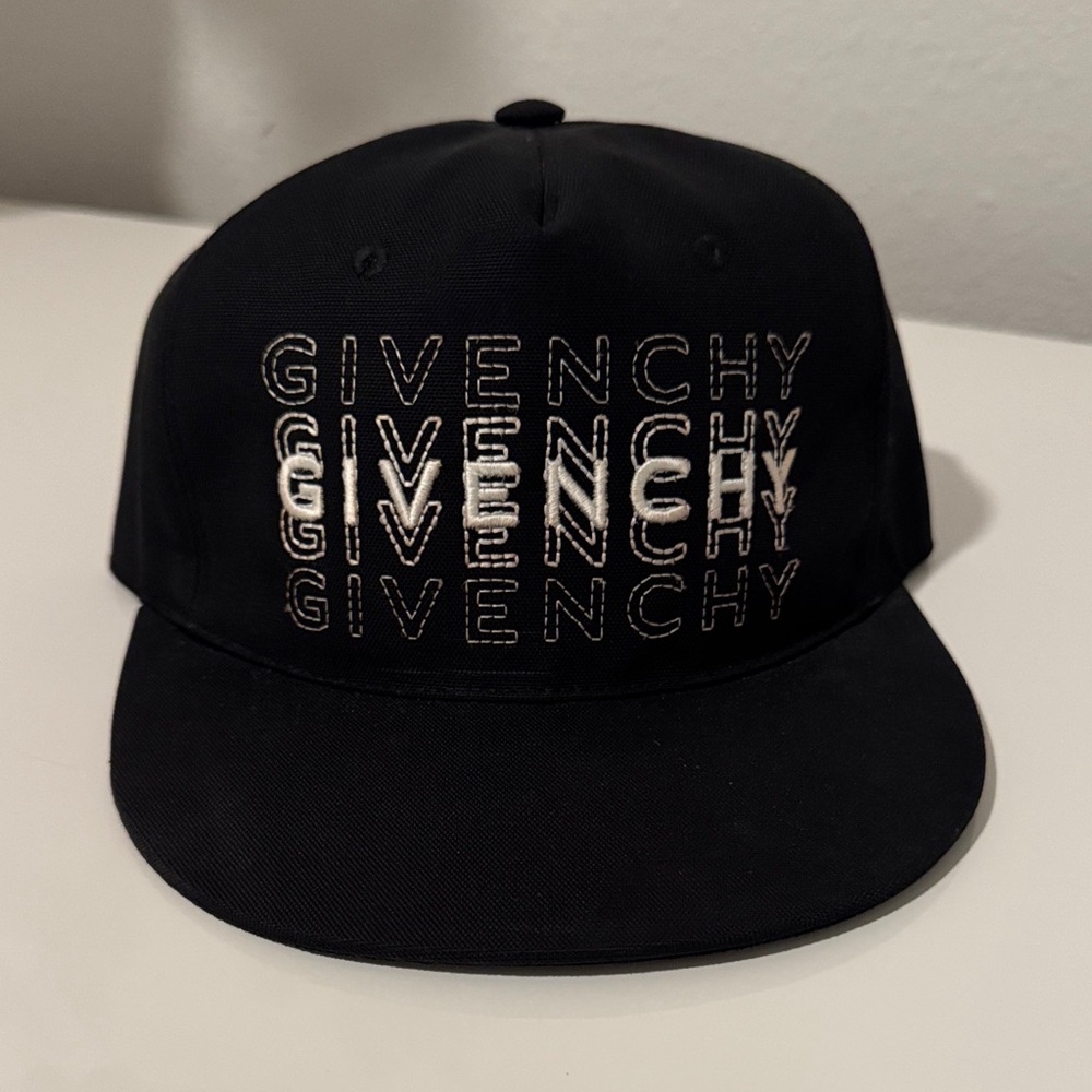 Givenchy Black and White Logo Cap